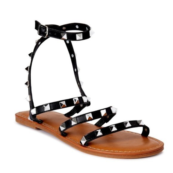 Time and Tru Shoes - Time and Tru Women's Studded Gladiator Sandals